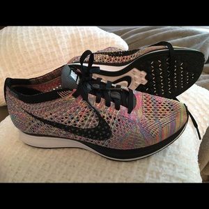Nike Flyknit Racer Multicolor Shoes 5.5